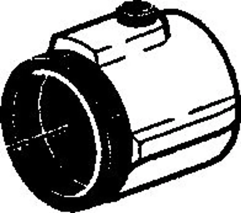 Chromfarbener Temperatureinstellgriff von HANSA, zylinderförmig mit glatter Oberfläche und seitlicher Druckknopf. Ideal zur einfachen Temperaturregulierung.